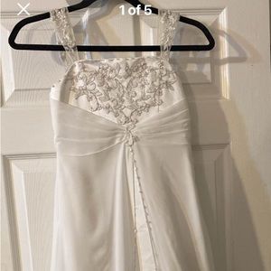 David’s bridal Communion bride’s made white celebration dress